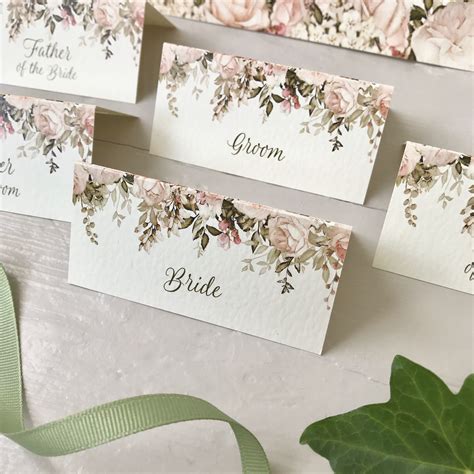 Place card designs for parties