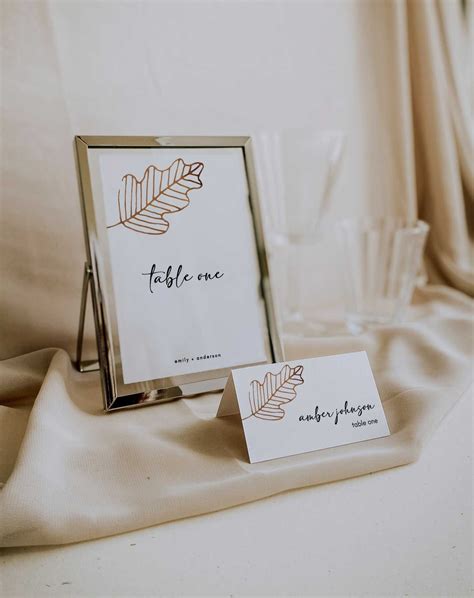 Simple and Elegant Place Card Template