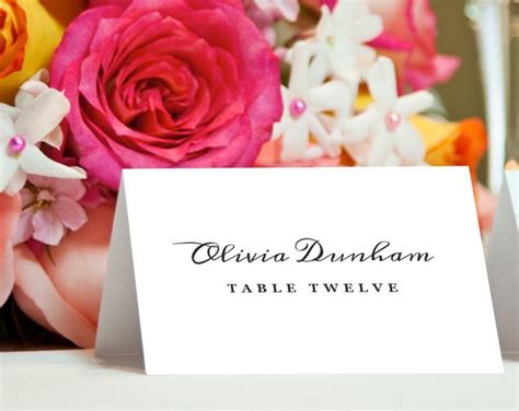 Gold Foil Place Card Template