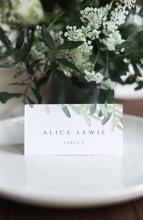 Place Card Template Download