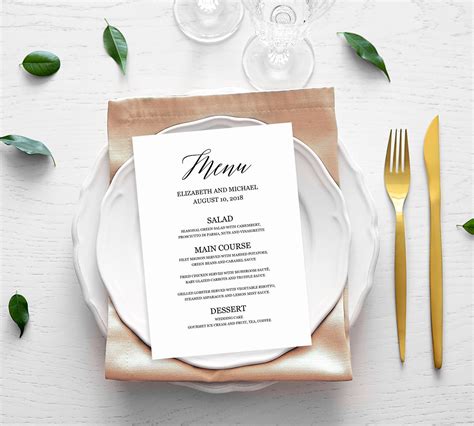 Place Card Templates for Dinner Parties