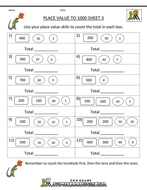 Place Value Worksheets for Kids