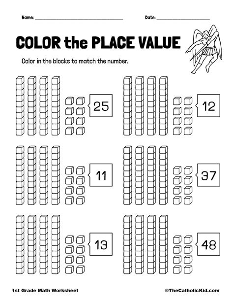 Place Value Worksheets for 1st Grade