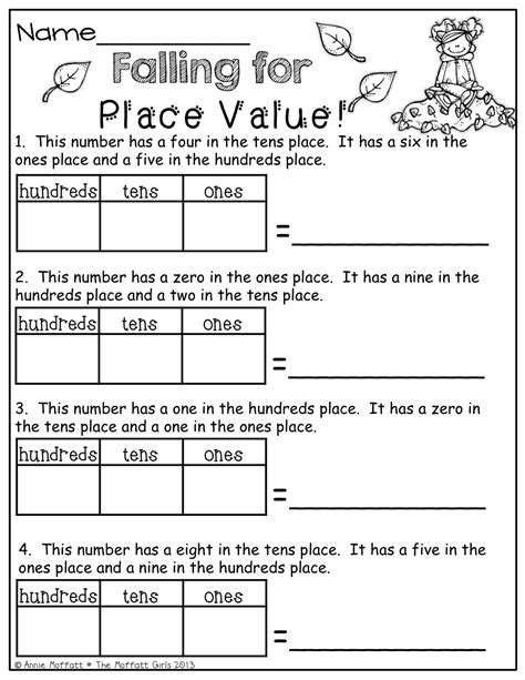 Place Value Worksheets for 3rd Grade