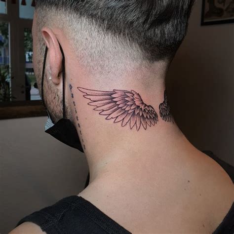 Placement and Sizing of Neck Wing Tattoos