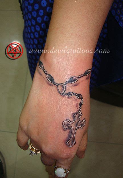 Placement of rosary tattoos