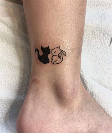 Placement options for small cat tattoos