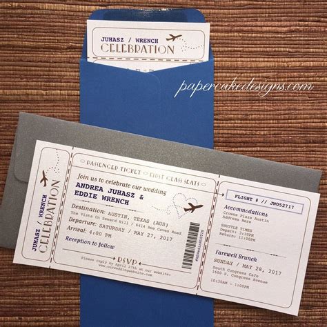 plane ticket invitation template example 5