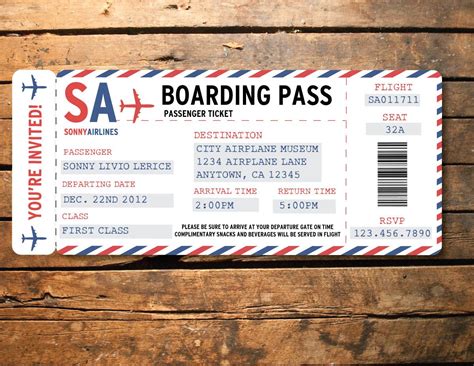 plane ticket invitation template example 7