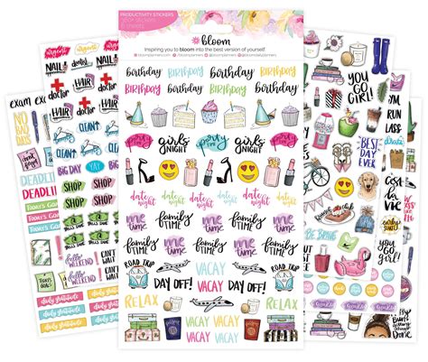 Planner sticker designs