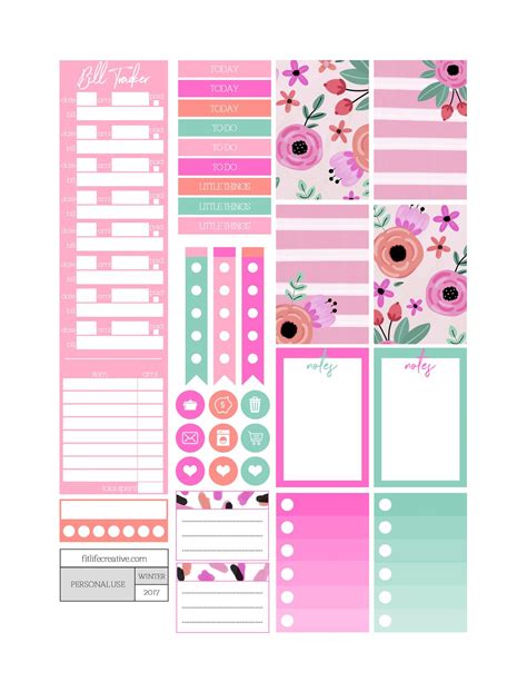 Planner Sticker Templates