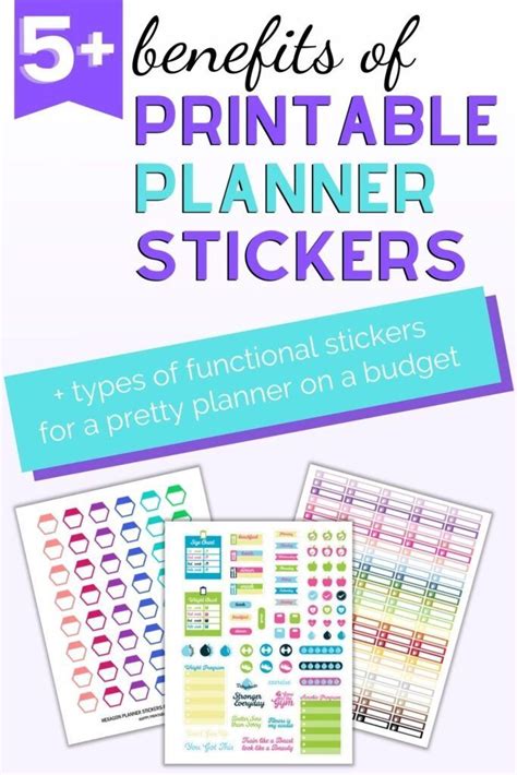 Benefits of using free planner stickers printable designs