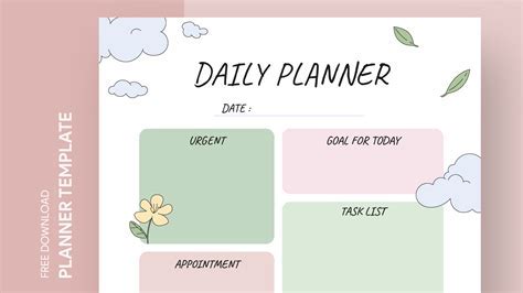 Planner Template Google Docs