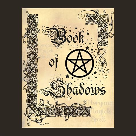 Witch planning and organizing her Book of Shadows