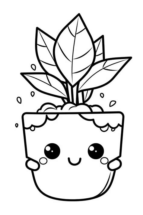 Plant Coloring Pages for Kids and Adults