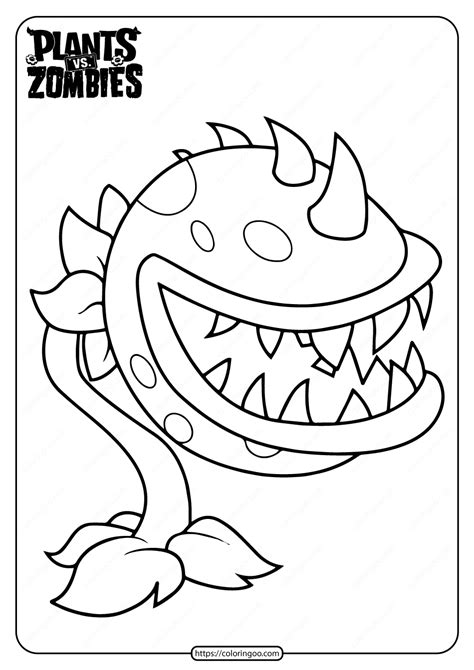 Plants vs Zombies coloring pages for kids to print