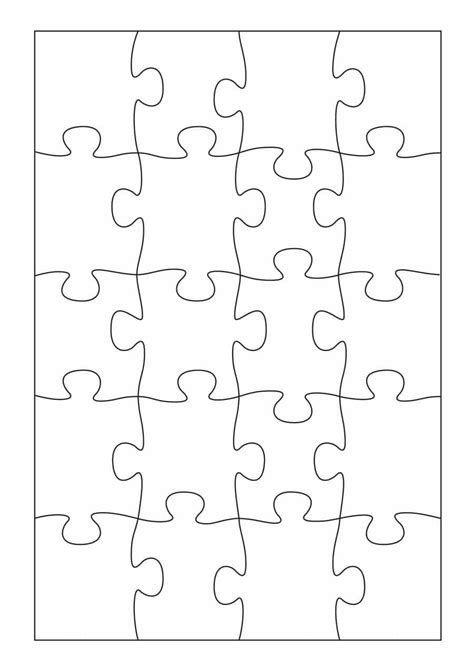 Plastic Puzzle Template