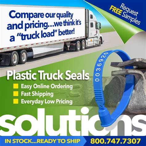 Plastic truck seals