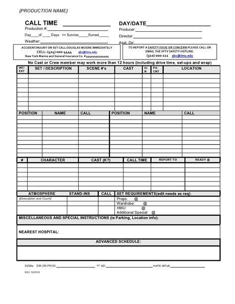 Format of a Football Play Call Sheet Template