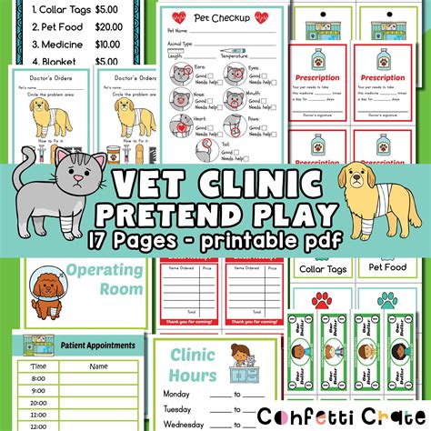 Play money for vet clinic role play