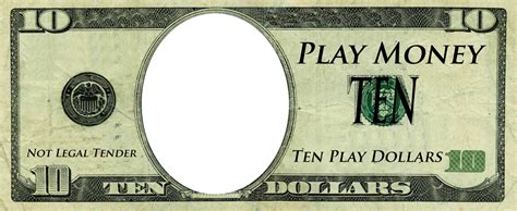 Editable Play Money Template Word Document