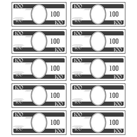 Play Money Templates