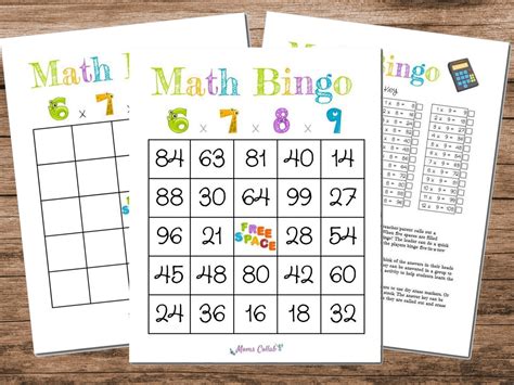 Play Multiplication Bingo with Kids