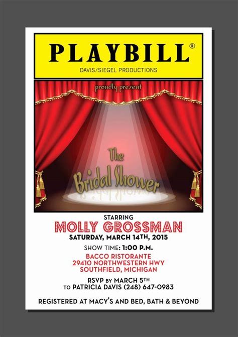 Playbill Template Ideas