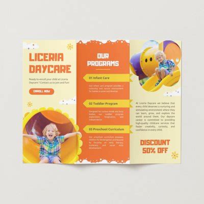 Playful Daycare Brochure Template