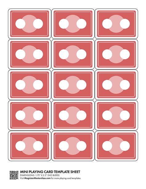 Playing card template 3