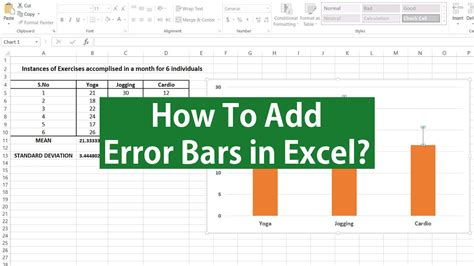 Plotting Functions in Excel Error Bars