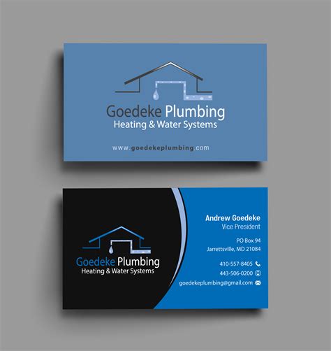 Plumbing Business Card Ideas