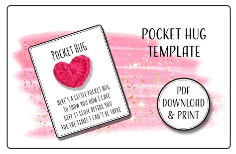 Pocket Hug Card Design Templates