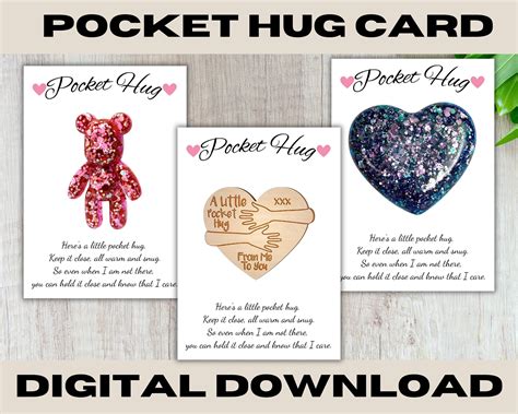 Pocket Hug Card Templates