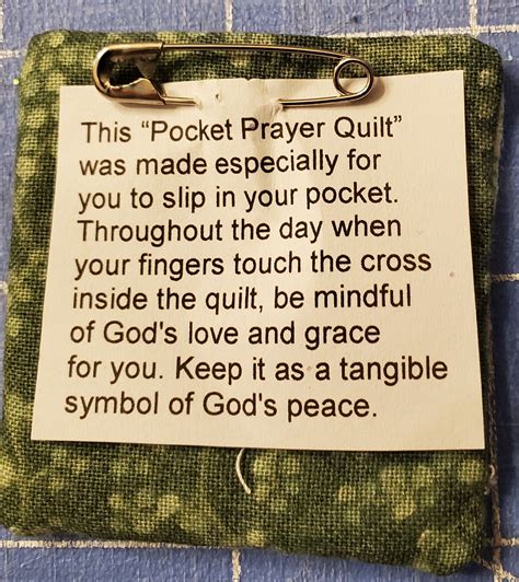 Pocket Prayer Quilt Poem image