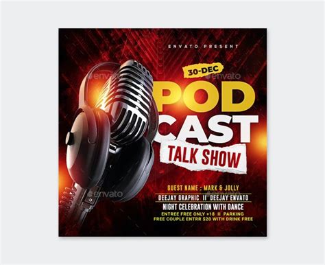 Podcast Flyer Template 10