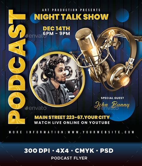 Podcast Flyer Template 2