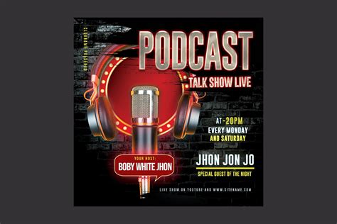 Podcast Flyer Template 5