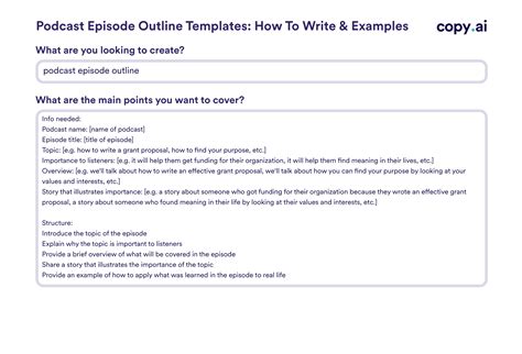 Podcast Template Example 3