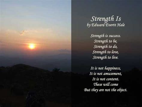 Poetry and strength