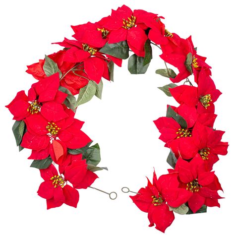 Poinsettia garland