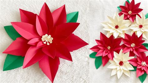 Poinsettia Paper Flower Ideas