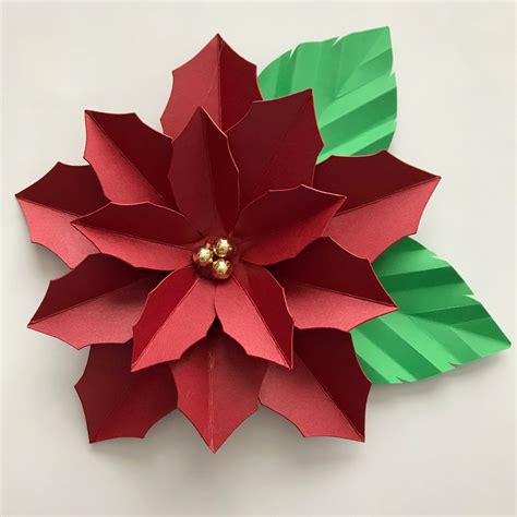 Poinsettia Paper Flower Leaves