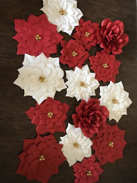 Materials Needed for Poinsettia Paper Flower