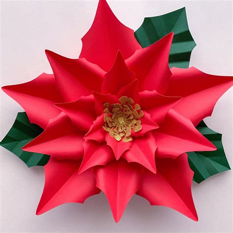 Creating Poinsettia Paper Flower Petals