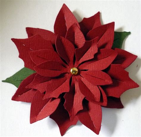 Poinsettia Paper Flower Petals