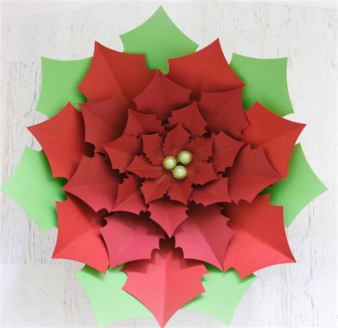 Poinsettia Paper Flowers Gallery 5