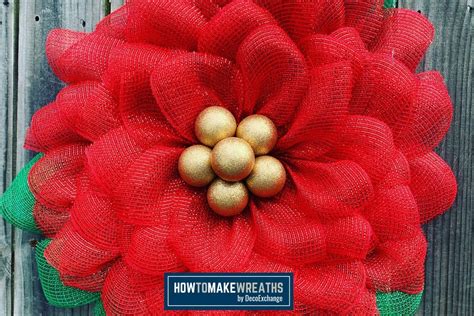 Poinsettia wreath