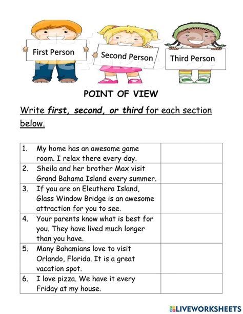 Point of View Exercises for Practice