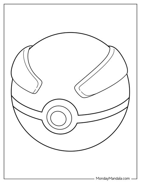 Poké Ball coloring page